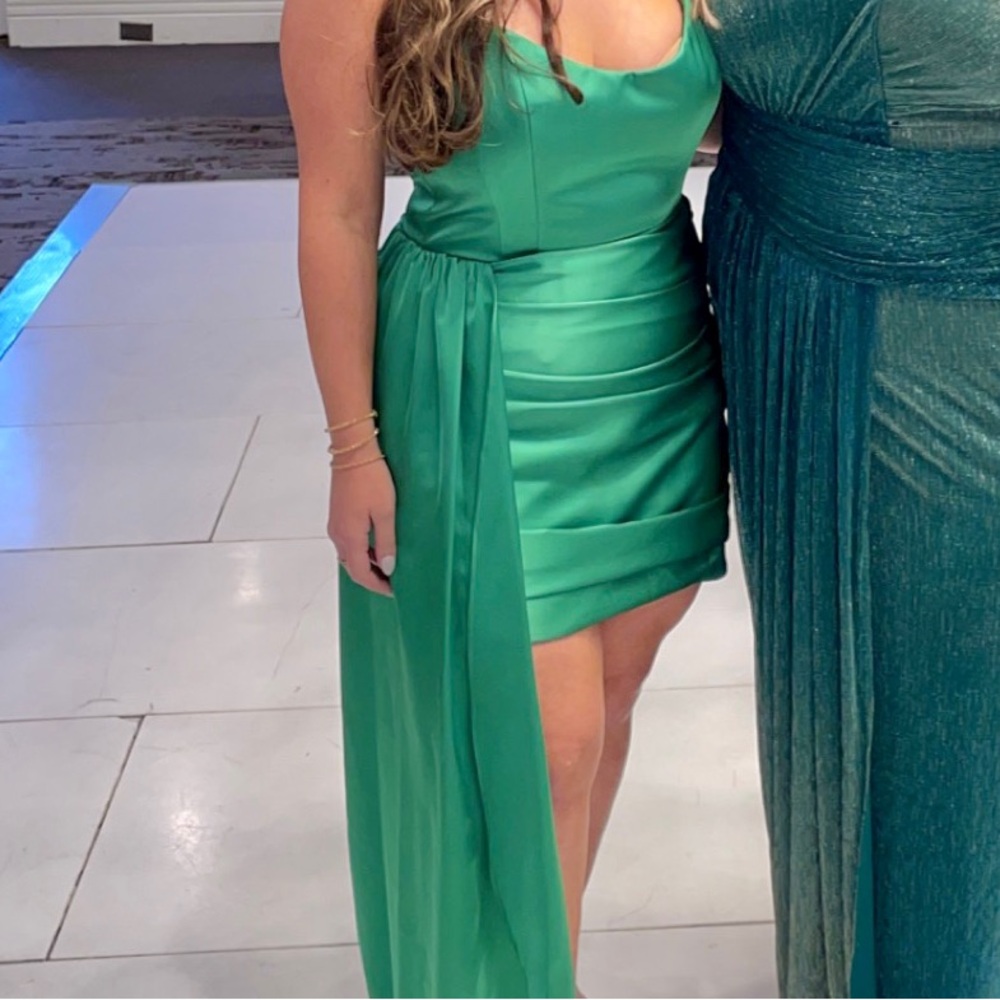 Katie May strapless draped minidress